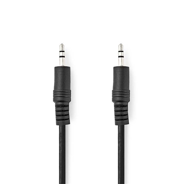 Nedis CAGL22000BK10 sztereó audió kábel, 3,5 mm-es dugó, 1m, fekete