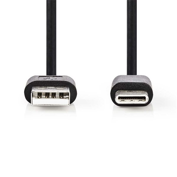 Nedis CCGL60601BK20 USB A - USB C (USB-C) kábel, 5W, hossz 2m