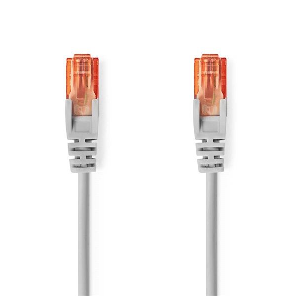 Nedis UTP Cat6 patch kábel, RJ45 aranyozott érintkezők, hossz 0,5m (CCGL85230GY05)