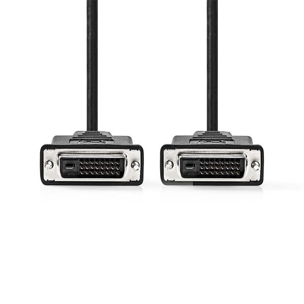 Nedis CCGP32001BK30 DVI-D 24+1p kábel, 2560x1600, hossz 3m