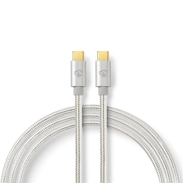 Nedis CCTB64700AL10 USB 3.2 Gen 1, USB-C dugó - USB C (USBC) dugó kábel, 60W, 4K@60Hz, 1m