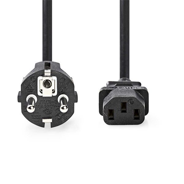 Nedis CEGL10030BK30 táp kábel IEC-320-C13, 3 x 1mm, hossz 3m