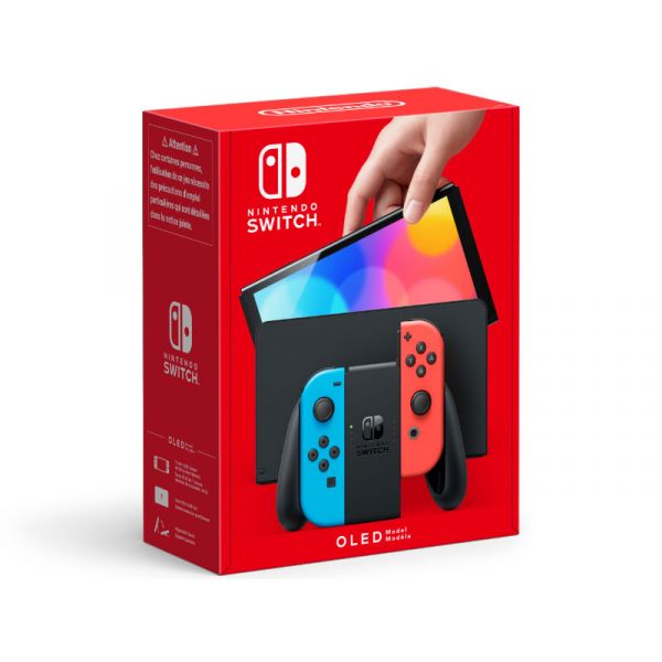 Nintendo Switch Konzol OLED Modell Neon Red & Blue Set (NSH007)