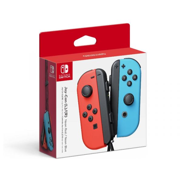 Nintendo Switch Joy-Con Kontrollercsomag (Neon Piros, Neon Kék)