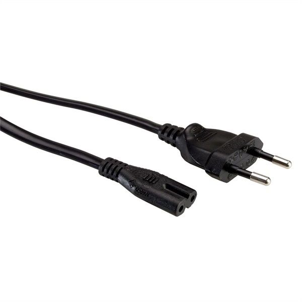 ROLINE Tápkábel Hálózati, Europlug - C7, 5m, fekete (19.99.2094-50)