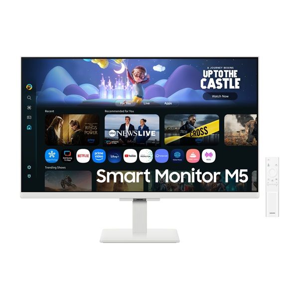 SAMSUNG 27 M5 FHD SMART IPS monitor (LS27FM501EUXDU) fehér