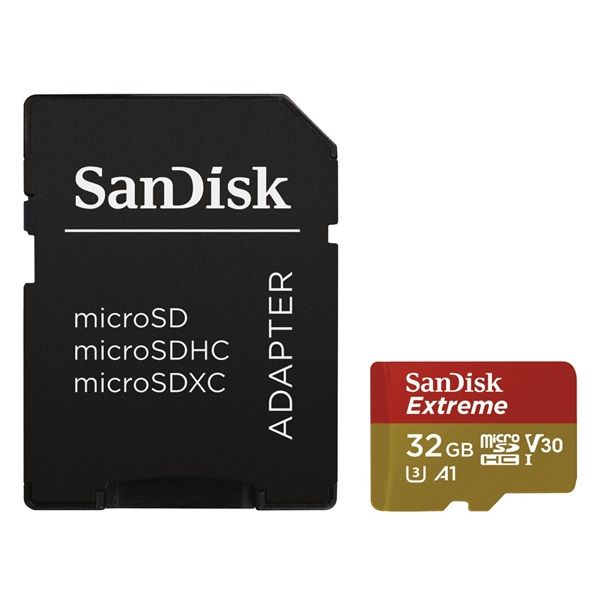 SanDisk microSDHC Extreme 32GB + Adapter (173420)