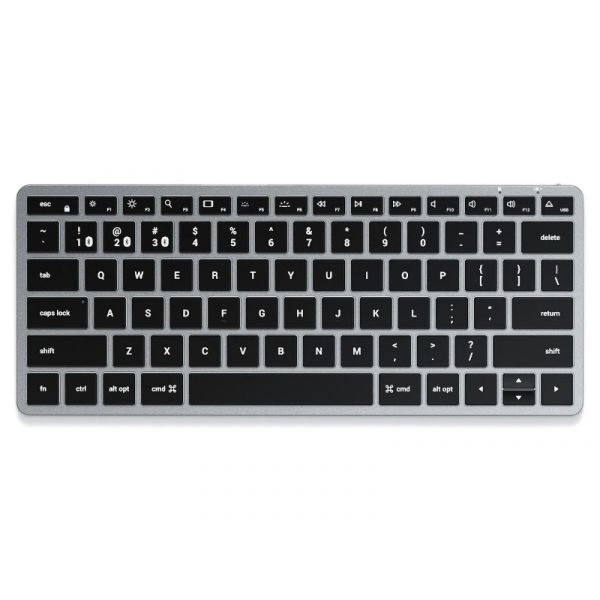 Satechi Slim X1 Bluetooth BACKLIT Wireless Keyboard - US - Space Grey (ST-BTSX1M)