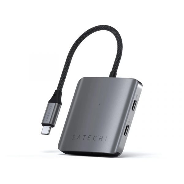 Satechi 4-Port USB-C Hub with PD - Space Gray (ST-H4CPDM)