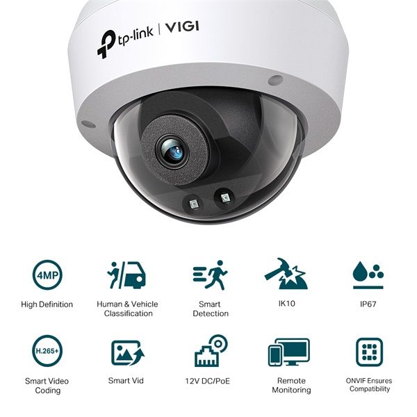 TP-LINK VIGI C240I(4mm) kültéri/beltéri éjjellátó IP Kamera