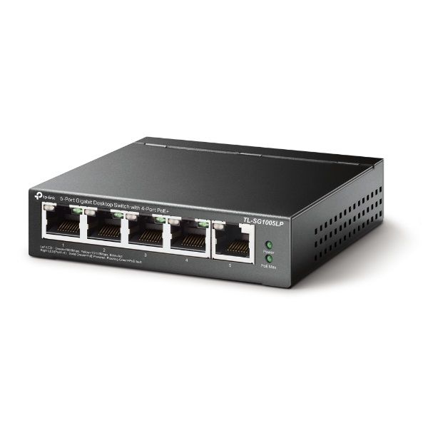 TP-Link TL-SG1005LP Fémházas Asztali Switch