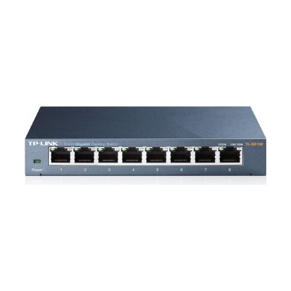 TP-LINK 8 portos, 10/100/1000Mbps asztali switch (TL-SG108)