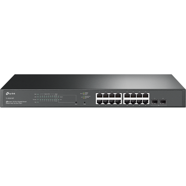 TP-Link TL-SG2218P 16x1000Mbps(16xPOE+) + 2xGigabit SFP, Menedzselhető Switch