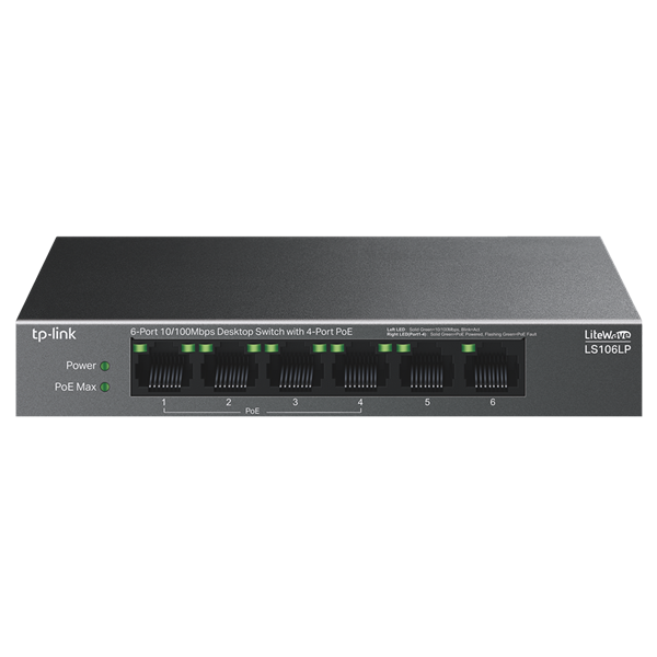 TP-Link LS106LP Fémházas Asztali Switch
