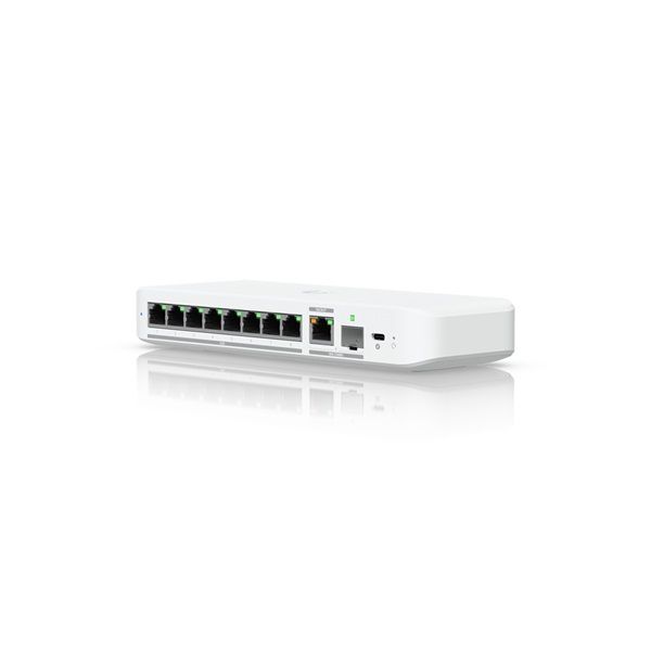 UBiQUiTi Switch 8x2500Mbps, Menedzselhető, Asztali (USW-FLEX-2.5G-8)