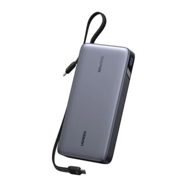 UGREEN Powerbank 25000 mAh PB552, 165W, beépített kábel