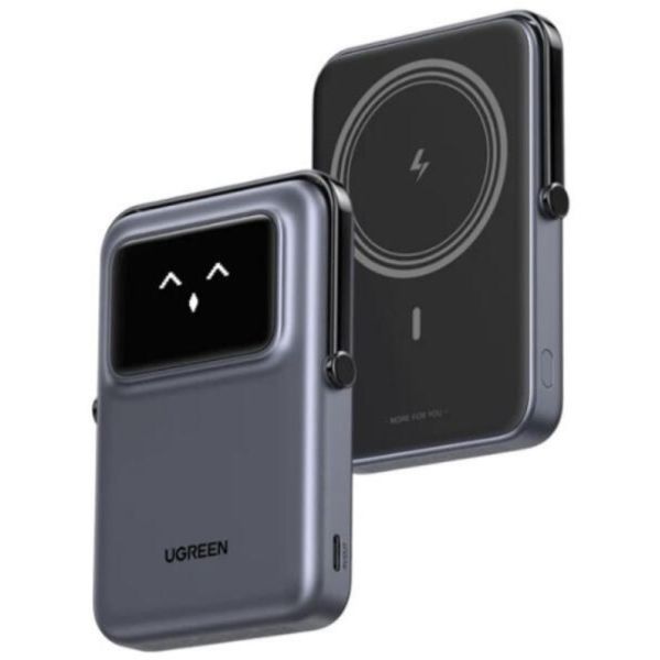 UGREEN Uno PB572 mágneses powerbank, 10000mAh, Qi (szürke)