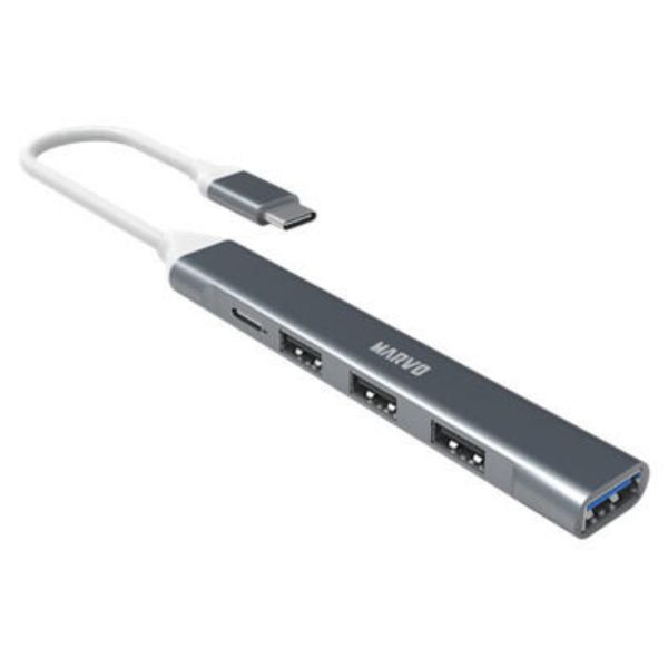 MARVO USB HUB - Type-C, 1x USB3.0, 3x USB2.0 (UH008)