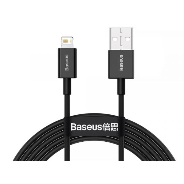 Baseus Superior Series USB to iPhone 1m gyorstöltő adatkábel (CALYS-A01) fekete