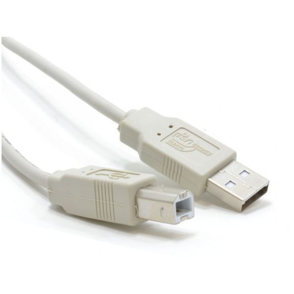 WIRETEK kábel USB Összekötő A-B, 1,8m, Male/Male