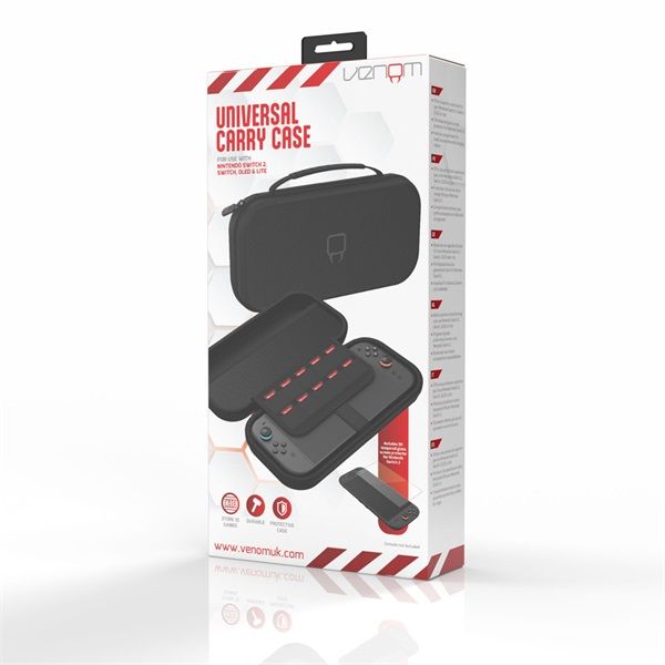 VENOM Nintendo Switch 2/Switch/OLED/Lite Kiegészítő Hordozható táska, VS4933