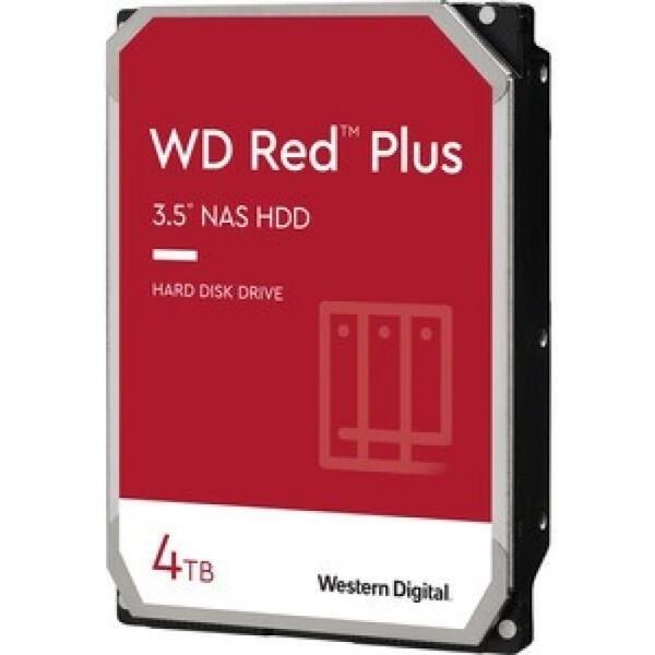 WESTERN DIGITAL 3.5" HDD SATA-III 4TB 5400rpm 128MB Cache, CAVIAR Red Plus (WD40EFZZ)