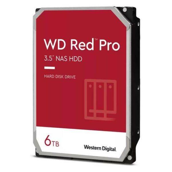 WESTERN DIGITAL 3.5" HDD SATA-III 6TB 7200rpm 256MB Cache, RED Pro (WD6005FFBX)