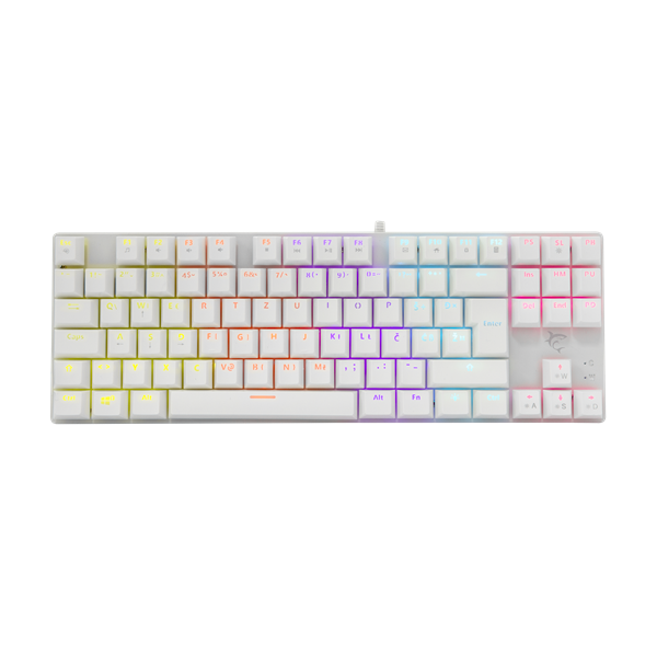 White Shark COMMANDOS mechanikus angol (red switch) gamer billentyűzet (WS GK-2106W/R-US) fehér