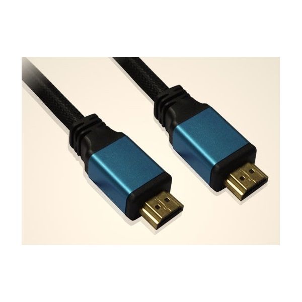 Wiretek HDMI Összekötő Kábel 2 m Male/Male v2.0 Fém csatlakozó 8HD2-AB-AMAM2.0)